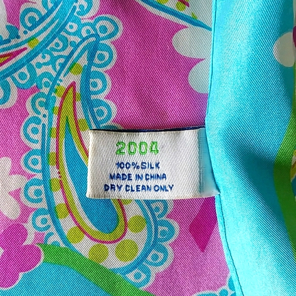 VINTAGE, VERY RARE Lilly Pulitzer/Ford Breast Cancer Awareness Month Scarf - Picture 5 of 5